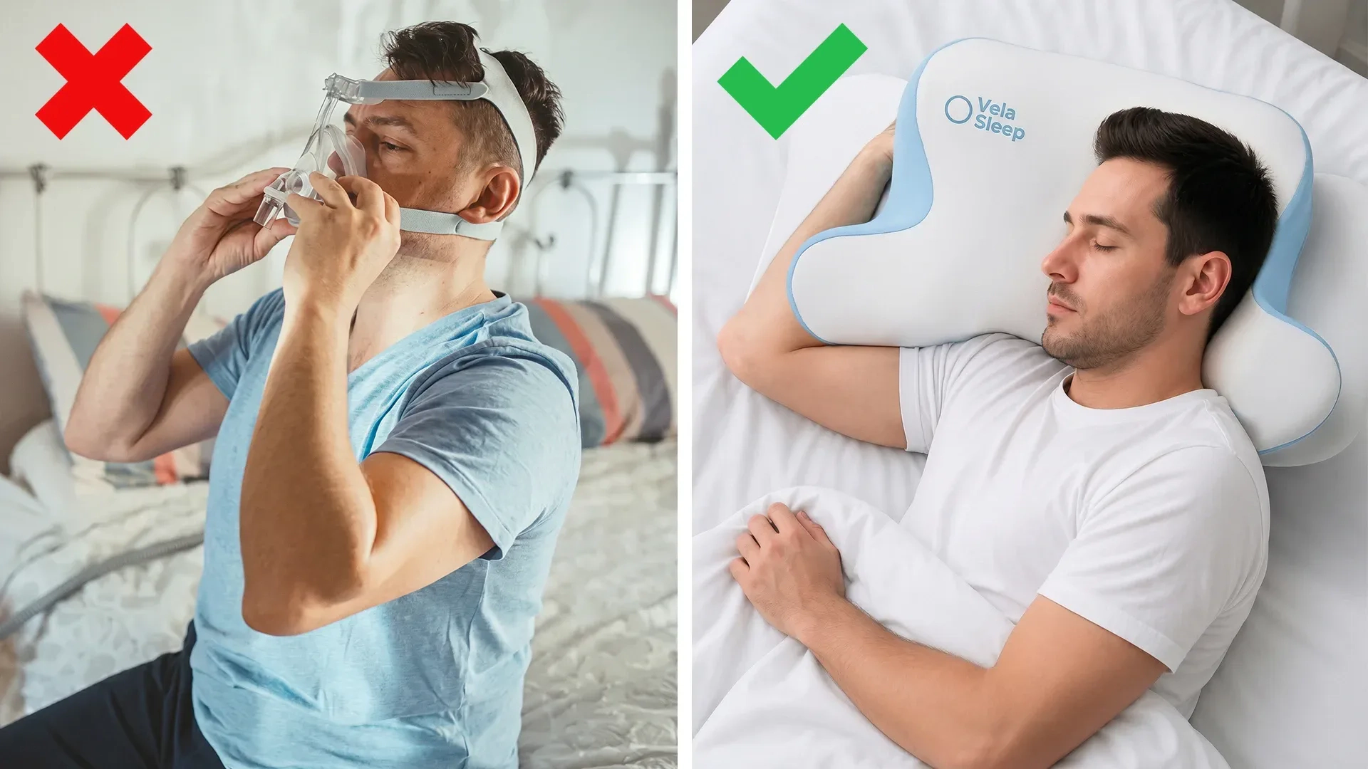 side view — back-sleeper pressure map vs  side view — side-sleeper pressure map